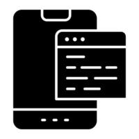 Trendy design icon of web content vector