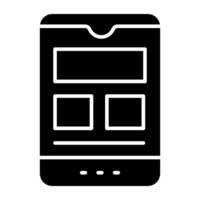 Trendy design icon of mobile design vector