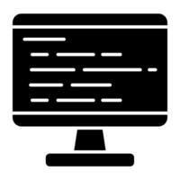 Conceptual flat design icon of source page vector