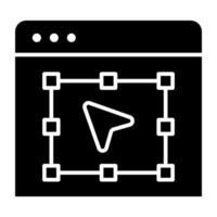 Modern style icon of selection tool vector