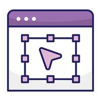 Modern style icon of selection tool vector