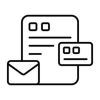 Creative design icon of mail vector