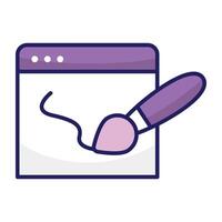Modern design icon of web design vector