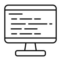Conceptual flat design icon of source page vector