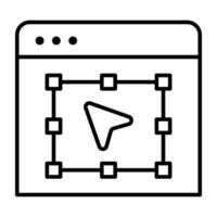 Modern style icon of selection tool vector