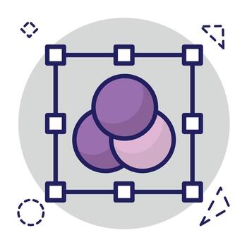 Unique design icon of color selection vector