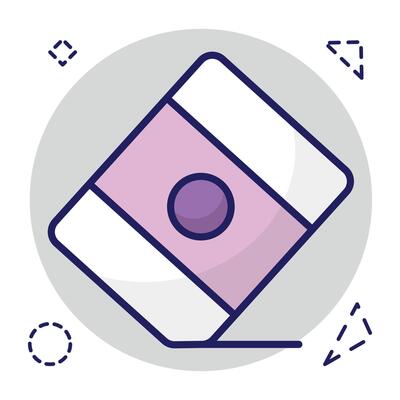 Premium download icon of eraser