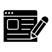 Trendy design icon of web design vector