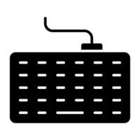 Trendy design icon of wired keyboard vector