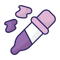 A unique design icon of dropper vector