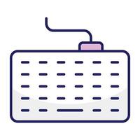 Trendy design icon of wired keyboard vector