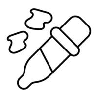 A unique design icon of dropper vector