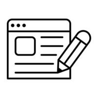 Trendy design icon of web design vector