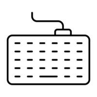 Trendy design icon of wired keyboard vector