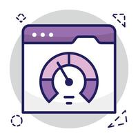 A beautiful design icon of web Speed test vector