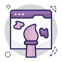 Modern design icon of web design vector