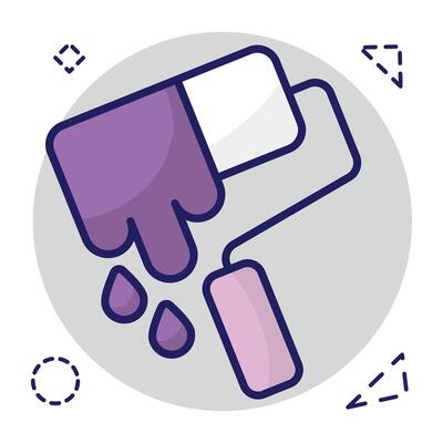 Perfect design icon of paint roller