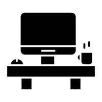 A flat design icon of design studio vector