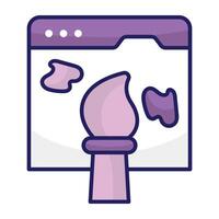 Modern design icon of web design vector