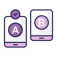 Vectors design of ab test