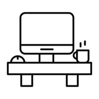 A flat design icon of design studio vector