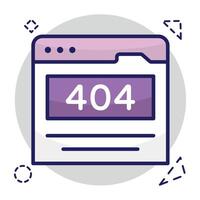 A creative design vectors of error 404