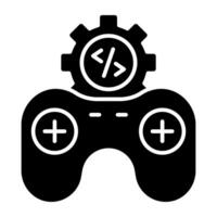 Modern design icon of game development vector
