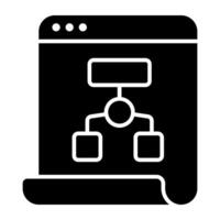 Conceptual flat design icon of hierarchy vector