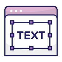 Premium download icon of text website vector