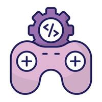 Modern design icon of game development vector