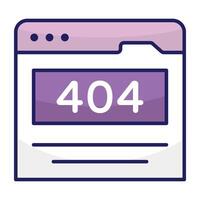 A creative design vectors of error 404