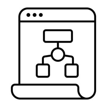 conceptual plano diseño icono de jerarquía vector