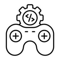 Modern design icon of game development vector
