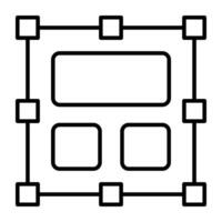 Trendy design icon of design vector