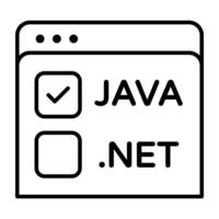 An icon design of web domains vector