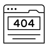 A creative design vectors of error 404