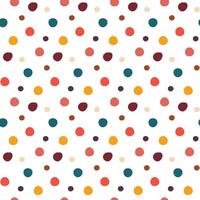 Seamless pattern with dots retro vector