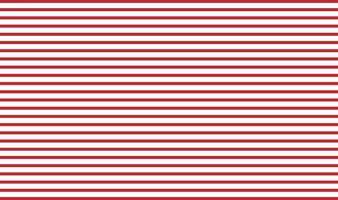 Red striped horizontal on white background vector