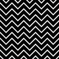Seamless white zig zag geometric pattern isolated on black background vector