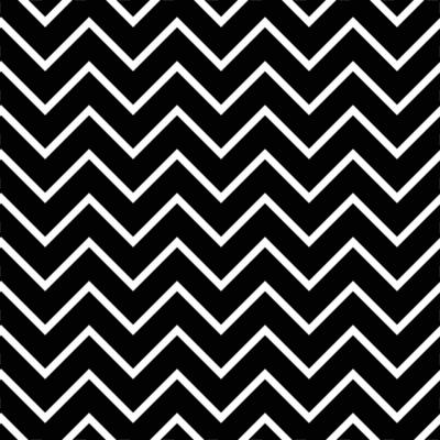 Seamless white zig zag geometric pattern isolated on black background