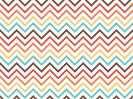 Seamless geometric pattern zigzag retro color vector