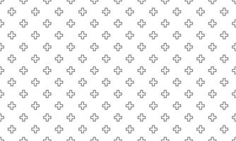 Cross plus pattern seamless vector
