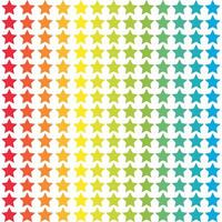 Seamless pattern with colorful rainbow stars vector