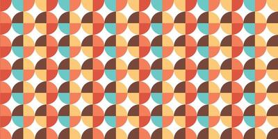 Retro abstract geometric shape background vector