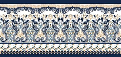 Floral Fabric Borders for Clothing Design Enhance Your Apparel with Beautiful Patterns vector