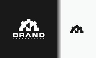 gear building logo vector