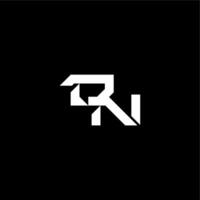 techno style DN bold futuristic concept modern monogram initial letter vector