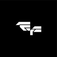 techno style EF bold futuristic concept modern monogram initial letter vector