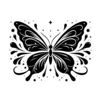 Butterfly silhouette. Butterflies illustration. Monarch butterfly silhouettes collection vector