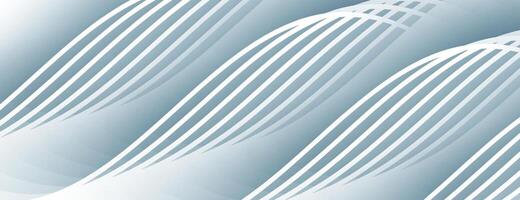 gray white abstract background with wavy lines pattern vector